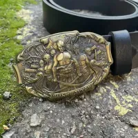 Пряжка Ручної Роботи ВІЛЬНІ ДУХОМ Gorillas Accessories. Пряжка на чоловічий ремінь