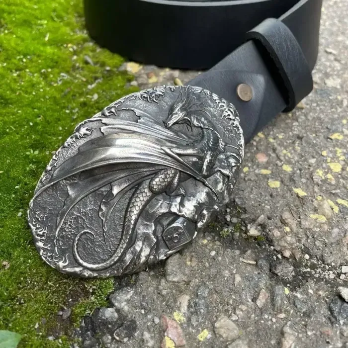 Пряжка Ручної Роботи ДРОГОН з Нейзельберу Gorillas Accessories. Пряжка на чоловічий ремінь