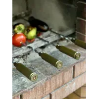 Шампур из нержавеющей стали AISI430 с гильзой 63 см, 3 мм, 12 мм, для мяса и шашлыка