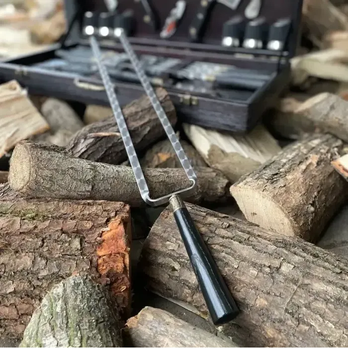 Подарунковий Набір для шашлику в кейсі 37 предметів «НОСОРИГ» Gorillas BBQ. Ручна робота