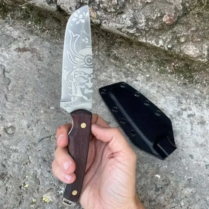 Подарочный набор "Самурай" для мужчин Gorillas Accessories ручная работа. Нож + Кожаный ремень