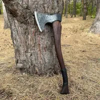 Скандинавська Сокира «Локі» Gorillas BBQ - Ручне Кування U8ГА з Міфологічним Гравіюванням