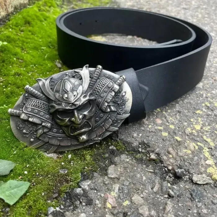 Подарунковий набір «Самурай» для чоловіків Gorillas Accessories ручна робота. Ніж + Шкіряний ремінь