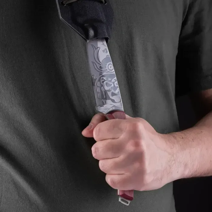 Подарунковий набір «Самурай» для чоловіків Gorillas Accessories ручна робота. Ніж + Шкіряний ремінь