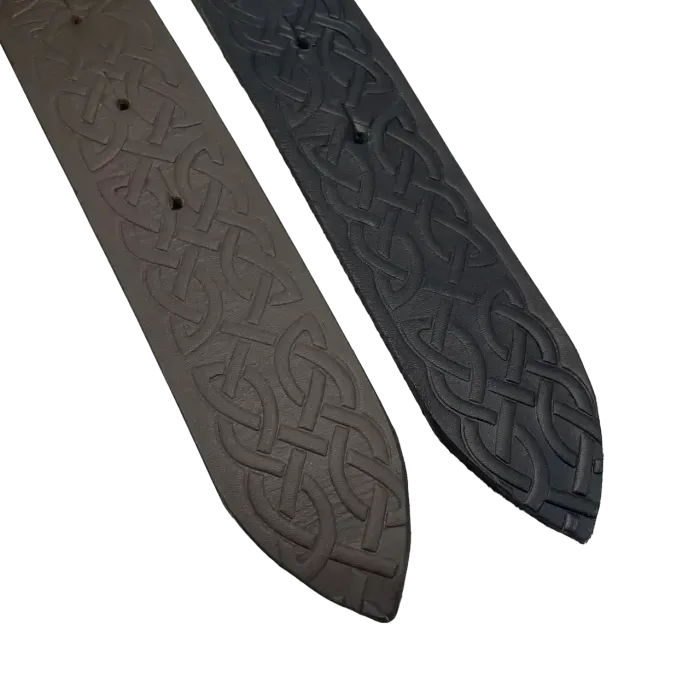 Мужской Кожаный ремень ручной работы с тиснением "ЛЕГИОНЕР" Gorillas Accessories Нейзельбер