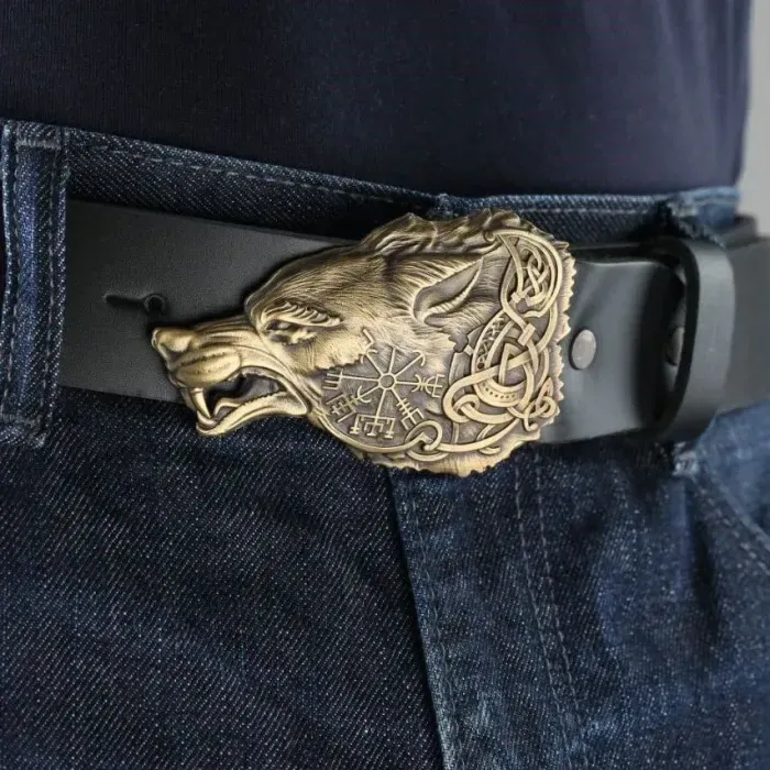 Пряжка Ручної Роботи ФЕНРІР Gorillas Accessories. Пряжка на чоловічий ремінь