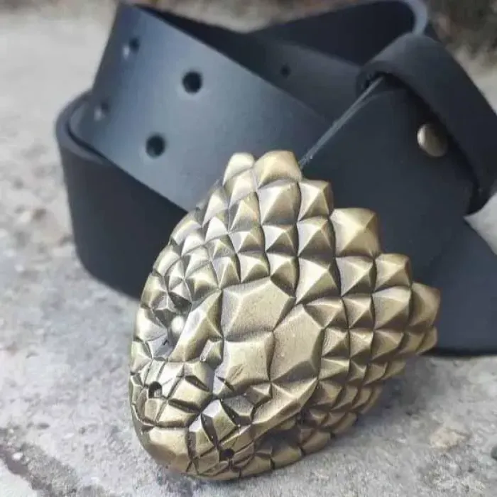 Мужской Кожаный Ремень "ЗМИЯ" Gorillas Accessories. Ручная работа. Ремень для подарка