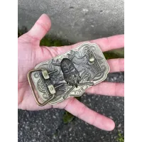 Кожаный Ремень Ручной работы с пряжкой "Один" латунь Gorillas Accessories. Мужской ремень для подарка