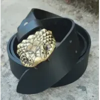 Мужской Кожаный Ремень "ЗМИЯ" Gorillas Accessories. Ручная работа. Ремень для подарка