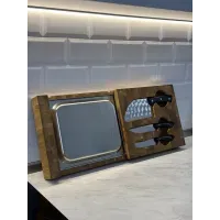 Кухонный набор: торцевая доска 70x30 + гастроемкость + 3 ножа. Для кухни и сервировки (Gorillas BBQ)