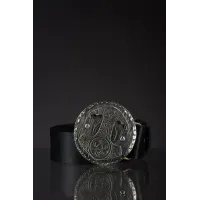 Чоловічий Шкіряний Ремінь Ручної Роботи «МОЛОТ ТОРА» Gorillas Accessories Нейзельбер