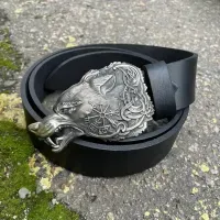 Пряжка Ручної Роботи ФЕНРІР з Нейзельберу Gorillas Accessories. Пряжка на чоловічий ремінь