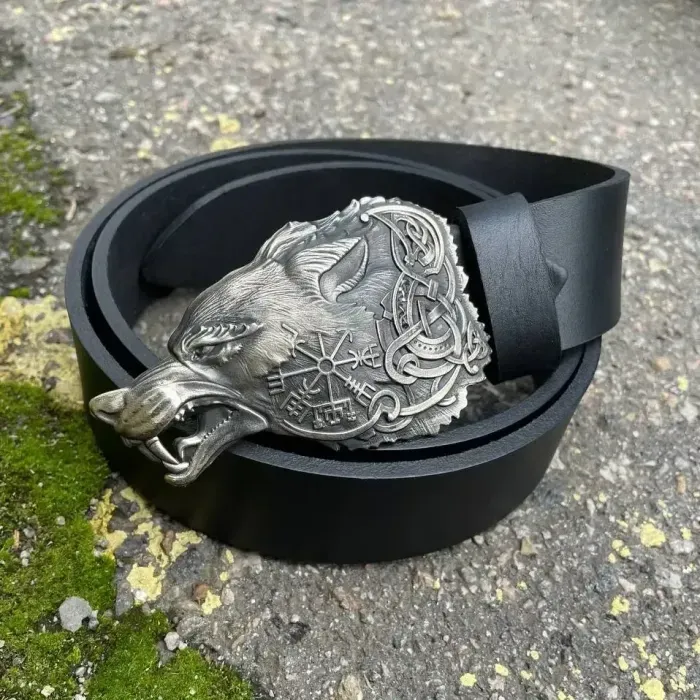 Пряжка Ручної Роботи ФЕНРІР з Нейзельберу Gorillas Accessories. Пряжка на чоловічий ремінь