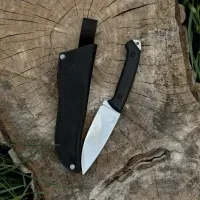 Нож "ЗАЩИТНИК" Gorillas BBQ Черный туристический сталь 65г. Нож для рыбалки, туризму, кемпинга
