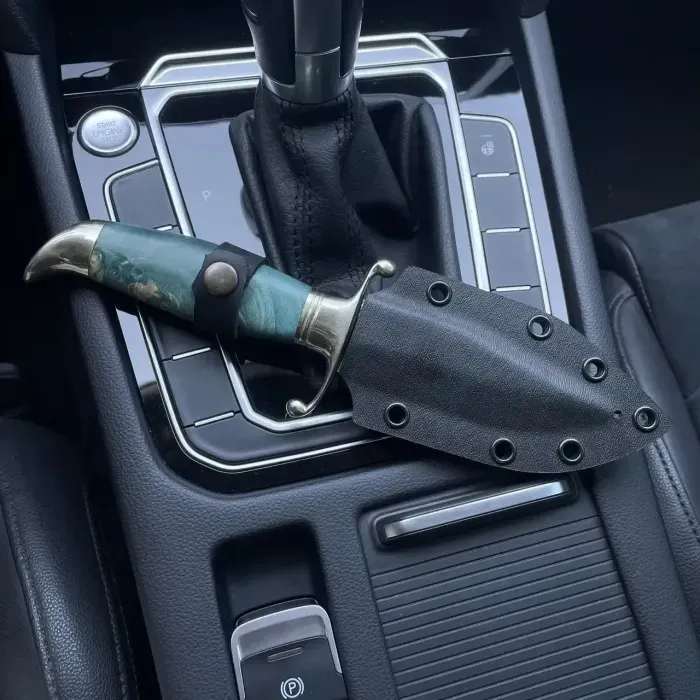 Ніж Кинджал Ручної Роботи зі Сталі Х12 (з чохлом) (Фінка ламінат). Подарунковий ніж