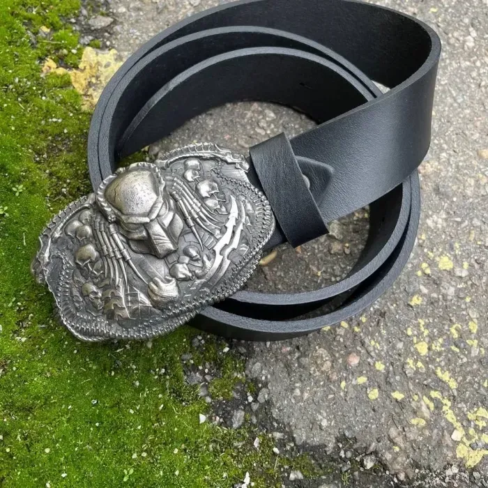Мужской Кожаный Ремень "ХИЖАК" Gorillas Accessories Нейзельбер. Ручная Работа. Ремень на подарок