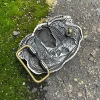 Мужской Кожаный Ремень "ХИЖАК" Gorillas Accessories Нейзельбер. Ручная Работа. Ремень на подарок