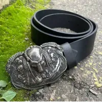 Мужской Кожаный Ремень "ХИЖАК" Gorillas Accessories Нейзельбер. Ручная Работа. Ремень на подарок