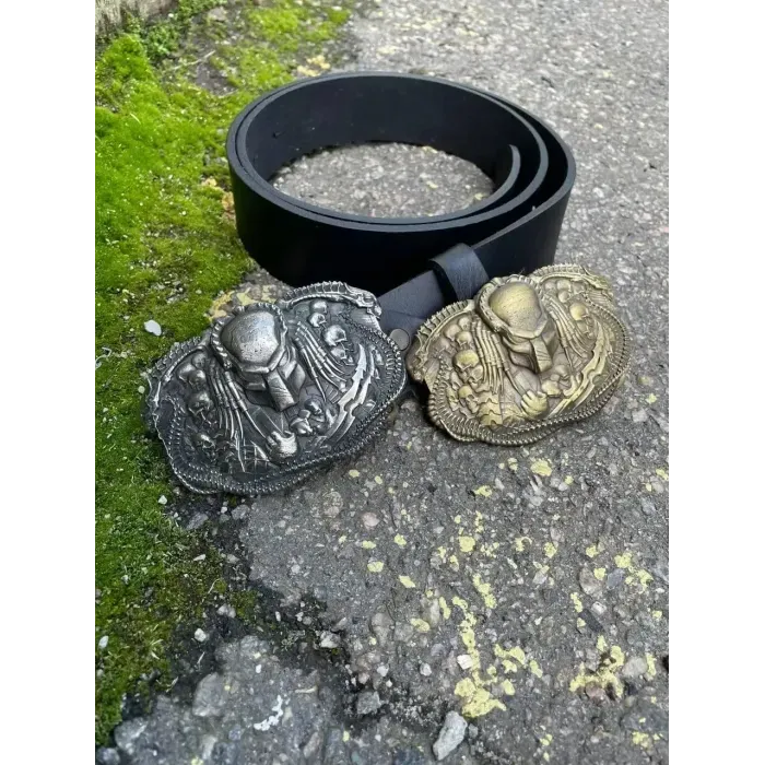 Мужской Кожаный Ремень "ХИЖАК" Gorillas Accessories Нейзельбер. Ручная Работа. Ремень на подарок