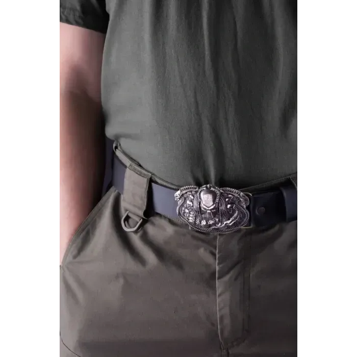 Мужской Кожаный Ремень "ХИЖАК" Gorillas Accessories Нейзельбер. Ручная Работа. Ремень на подарок