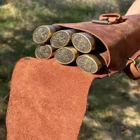 Подарочный Набор шампуров в кожаном чехле 8 предметов Польский герб BS58. Ручная работа. Шампура для подарка