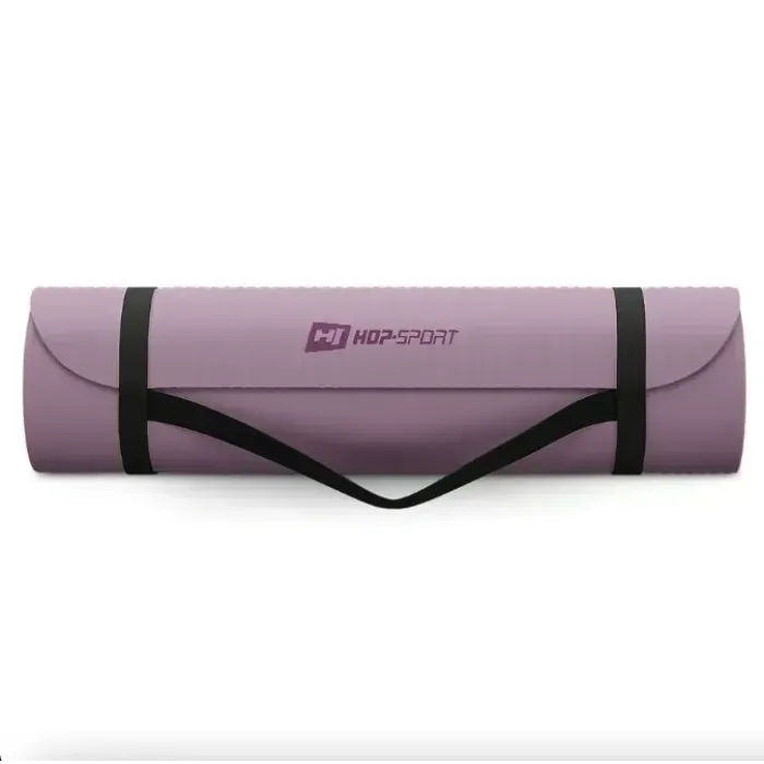 Килимок для йоги Hop-Sport HS-NB010GM NBR 1см лавандовий. Йога килимок. Мат для фітнесу