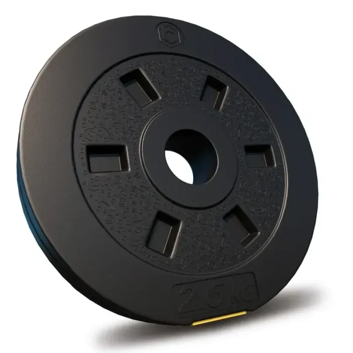 Набор композитных дисков Besport PowerPro 29кг + 2 гантельных грифа 45см (31мм)