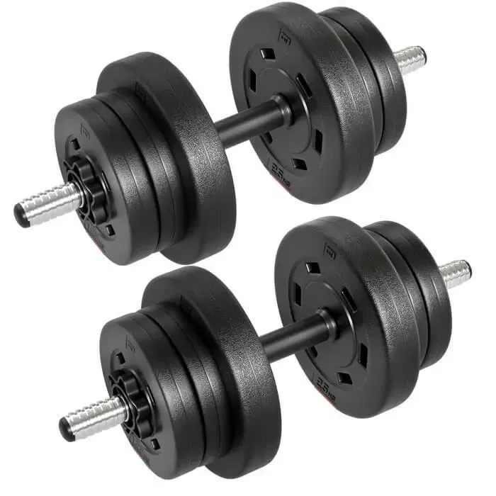 Гантелі 2x10 кг Hop-Sport PRO розбірні з рукавичками