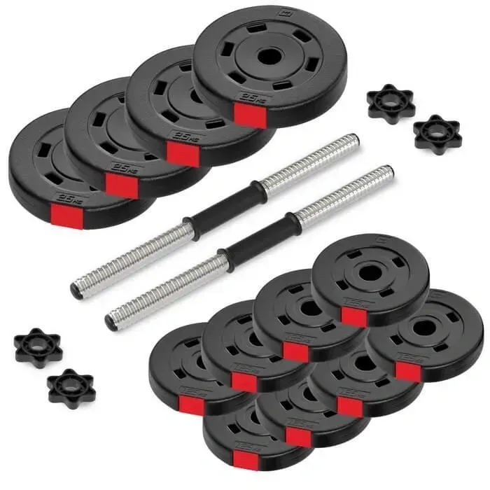 Гантелі 2x10 кг Hop-Sport PRO розбірні з рукавичками