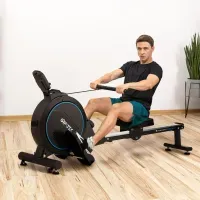 Гребной тренажер Gymtek XR800 магнитный синий: 16 уровней, складной, для дома