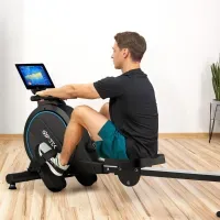 Гребной тренажер Gymtek XR800 магнитный синий: 16 уровней, складной, для дома