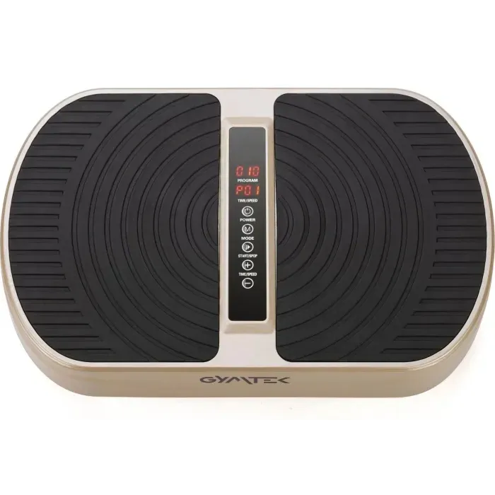 Виброплатформа Gymtek XP300 золотистая: для похудения, фитнеса и массажа дома. Эспандеры в комплекте.