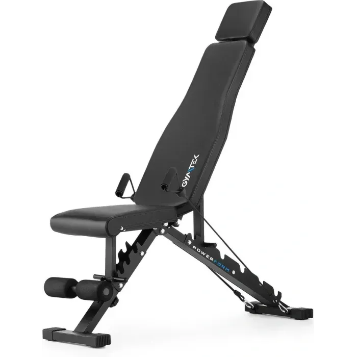 Скамья для тренировок регулируемая Gymtek XL500: складная с эспандерами