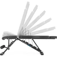 Скамья для тренировок регулируемая Gymtek XL500: складная с эспандерами