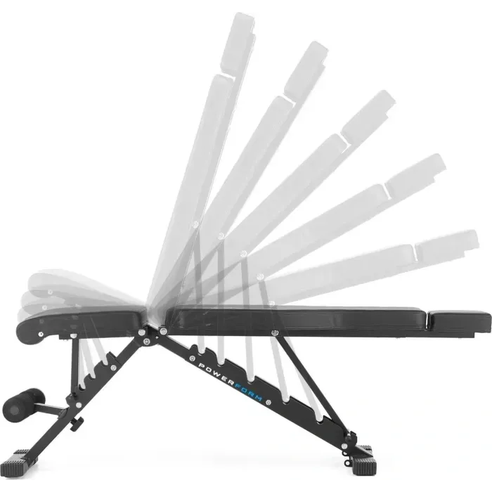 Скамья для тренировок регулируемая Gymtek XL500: складная с эспандерами