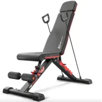Набор для дома: гантели Elitum Titan 2x21кг + скамья Hop-Sport HS-2080 HB (диски ABS)