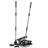Степпер Hop-Sport HS-050S Norg черный: для дома, с ручками и эспандерами, для похудения и фитнеса