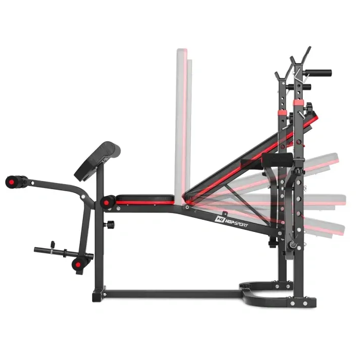 Лава для жиму похила Hop-Sport HS-1065HB Pro + Штанга 69 кг Premium