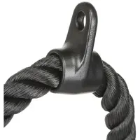 Канат для тяги Gymtek для трицепса, 70см, до 200кг, нейлон/резина/металл, черный