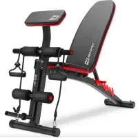 Набор для дома: Гантели Elitum Titan 2x26кг + скамья Hop-Sport HS-1035 (силовые тренировки)