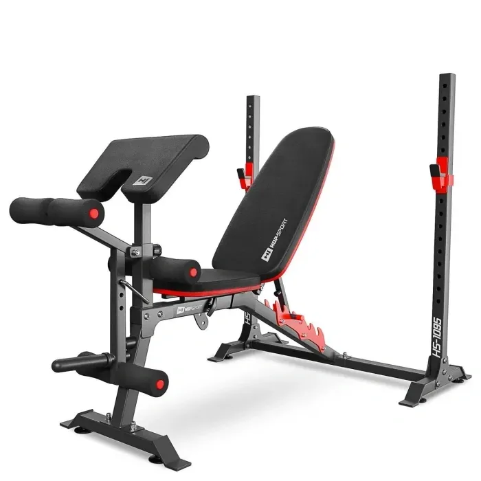 Набір для жиму лежачи: Лава Hop-Sport HS-1095 + Штанга 146 кг Strong + Приставка скотта