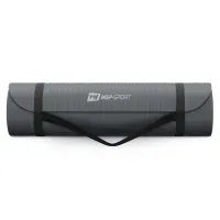 Коврик для йоги Hop-Sport HS-NB010GM NBR 1см графитовый. Йога коврик. Мат для фитнеса