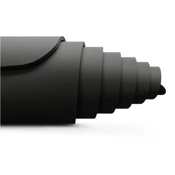 Коврик для йоги Hop-Sport PU 0.5см 183x68см черный - антискользящий, с линиями выравнивания, для фитнеса