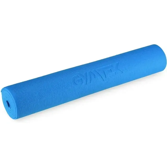 Килимок (мат) для фітнесу та йоги Gymtek 0,4 см синій. Фітнес килимок. Йога мат. Спортивний килимок.