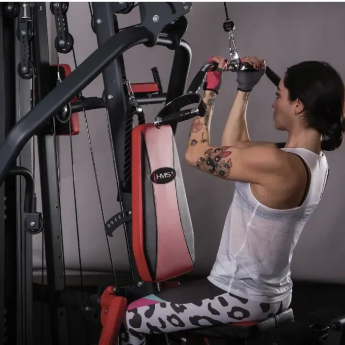 Ручка для верхньої тяги York Fitness 86см, паралельний хват, вигнута, гума, хром, для спини