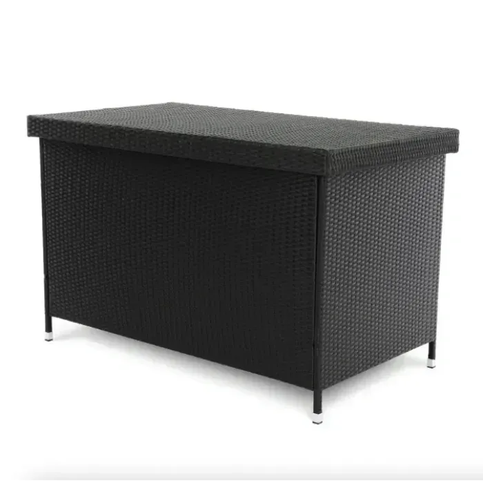 Ящик для хранения Di Volio Varise 740L черный из техноротанга, для сада и террасы
