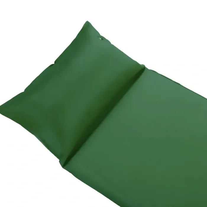 Самонадувний килимок Outtec з подушкою, зелений, 186x53x2.5см + сумка, для туризму та відпочинку