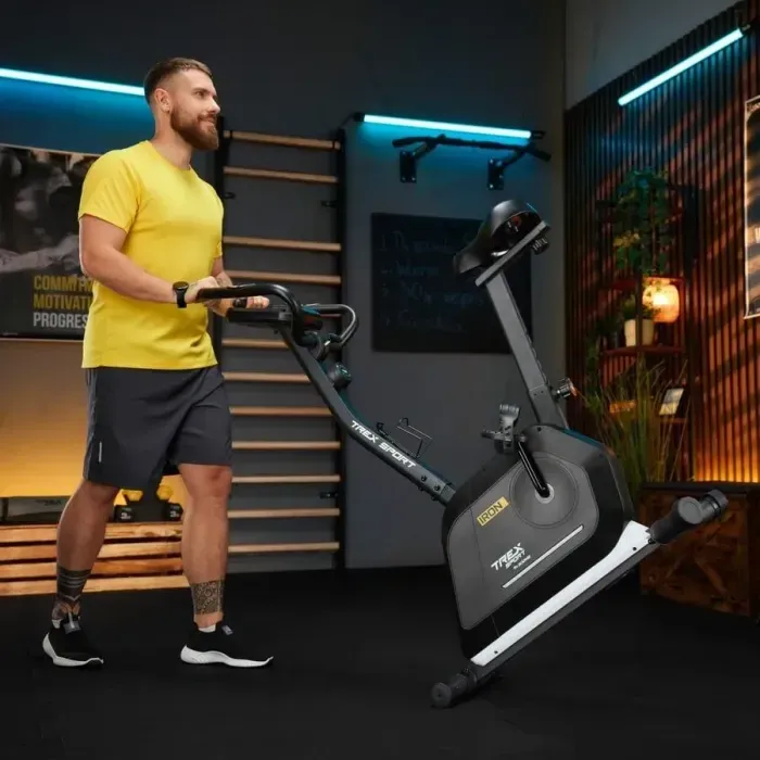 Велотренажер Trex Sport TX-500MB IRON магнітний чорний, 14 рівнів навантаження, Bluetooth, FitShow, для дому
