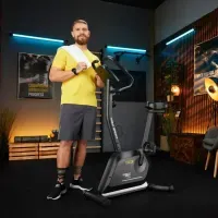 Велотренажер Trex Sport TX-500MB IRON магнитный черный, 14 уровней нагрузки, Bluetooth, FitShow, для дома