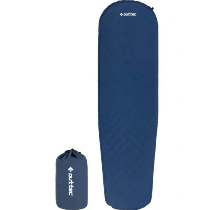 Самонадувной коврик Outtec 183x52x3.5 см, зимний, синий, R-Value 3.6, TPU, для туризма, кемпинга